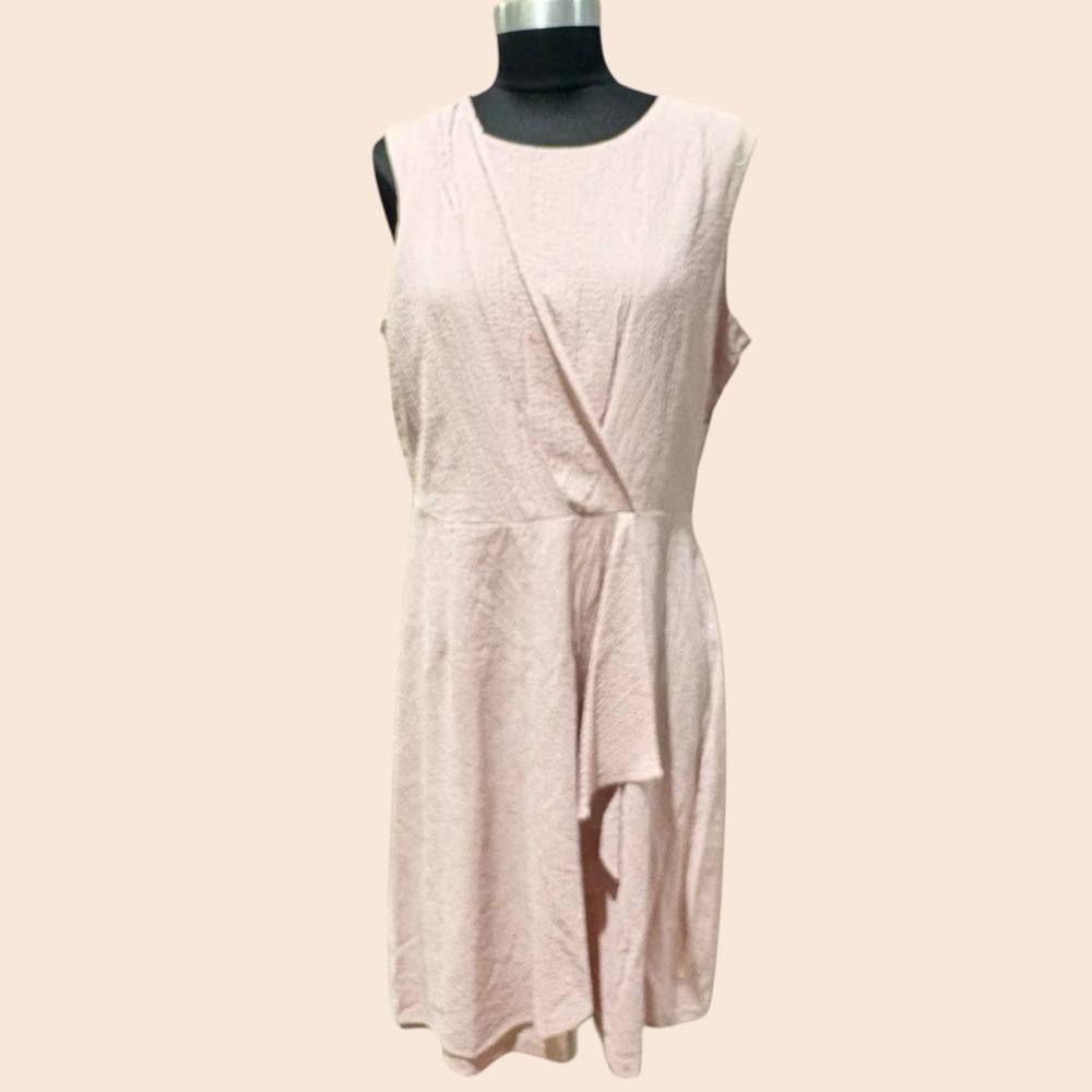 Calvin Klein Collection Asymmetrical Blush Dress